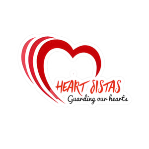 Heart Sistas Kiss-Cut Sticker — 