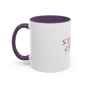 Stroke of My Heart Coffee Mug – Accent Black Rim & Handle (11/15oz)