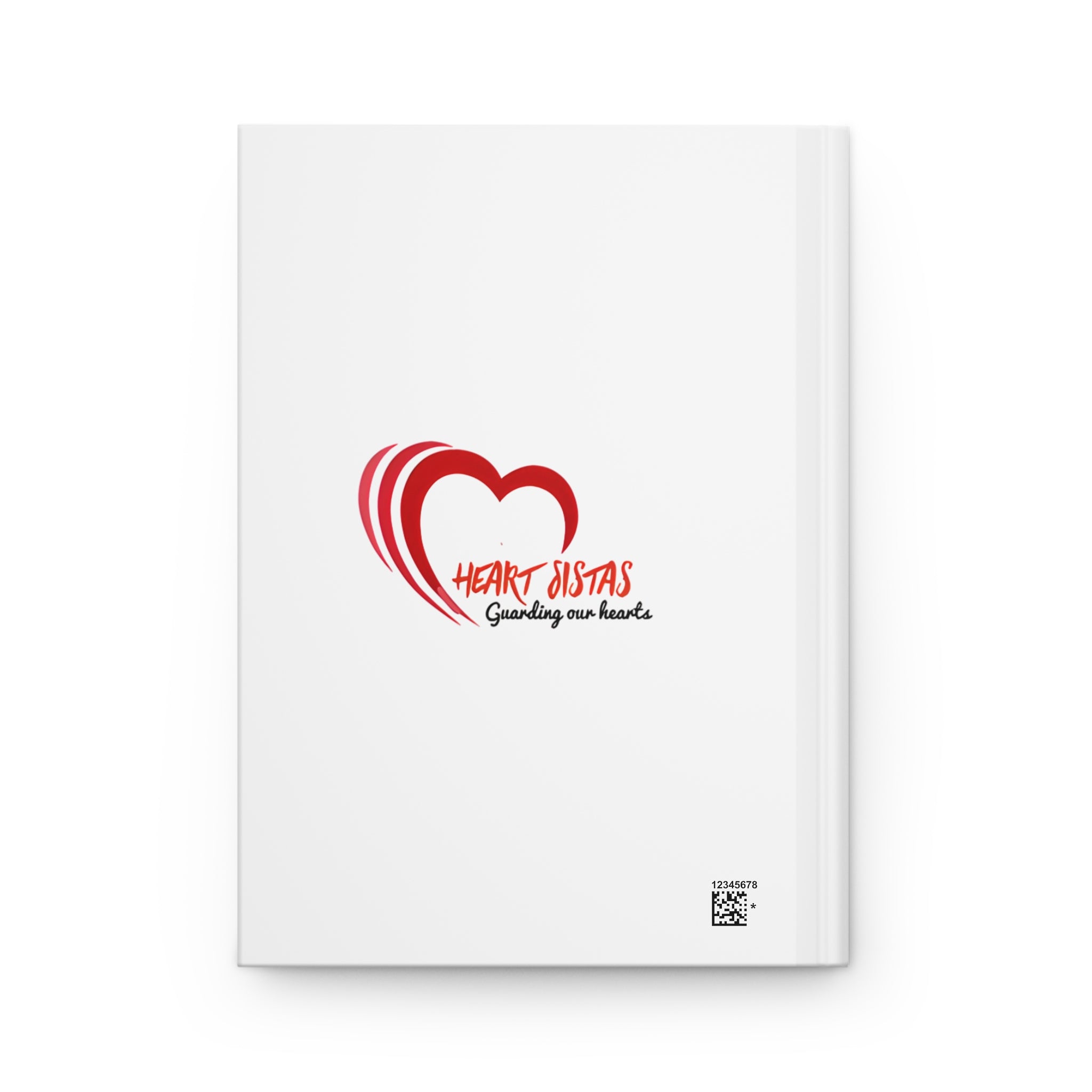 Stroke of My Heart Hardcover Journal — Heart Sistas Logo Notebook