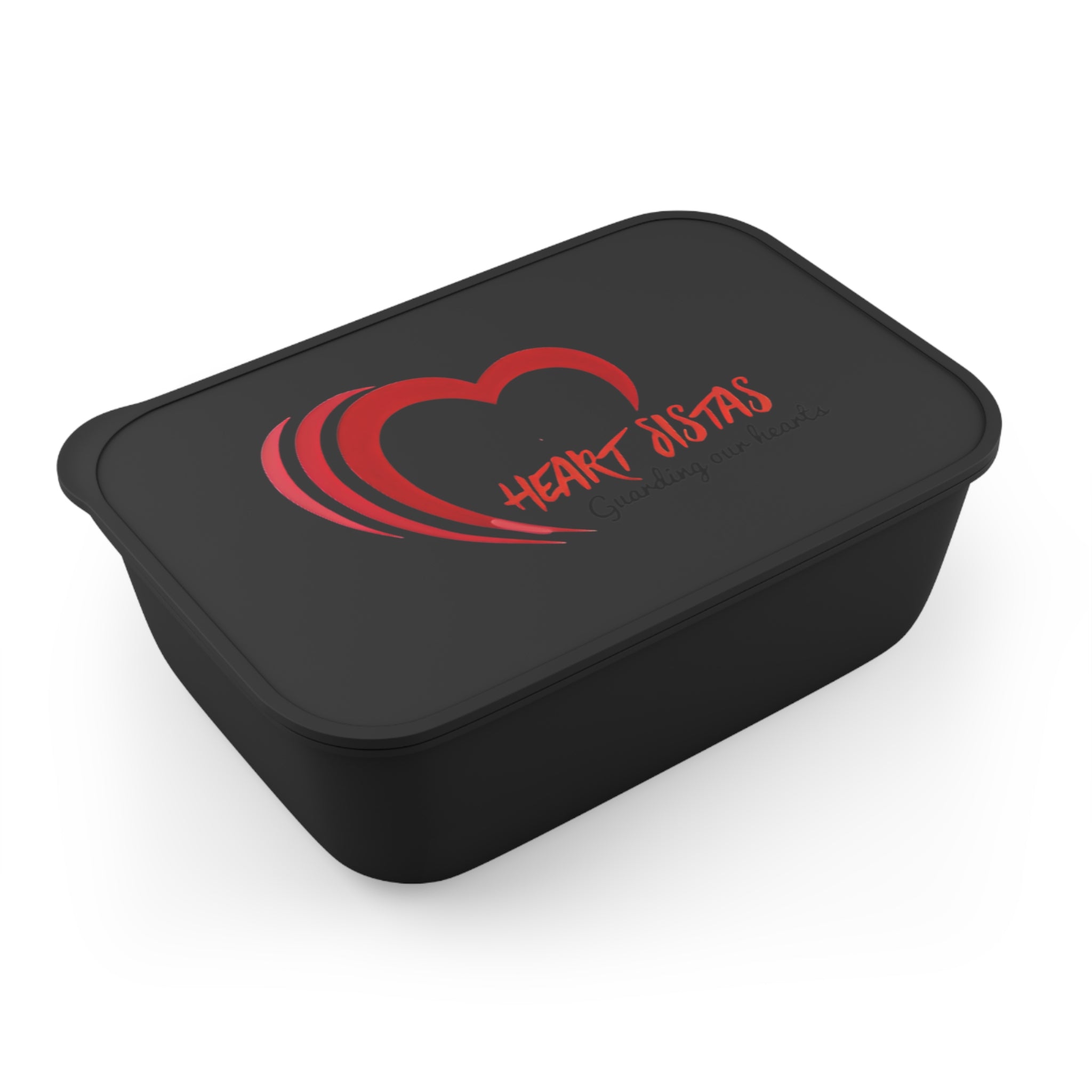 Heart Sistas Bento Box — Eco PLA Lunch Container with Utensils & Band