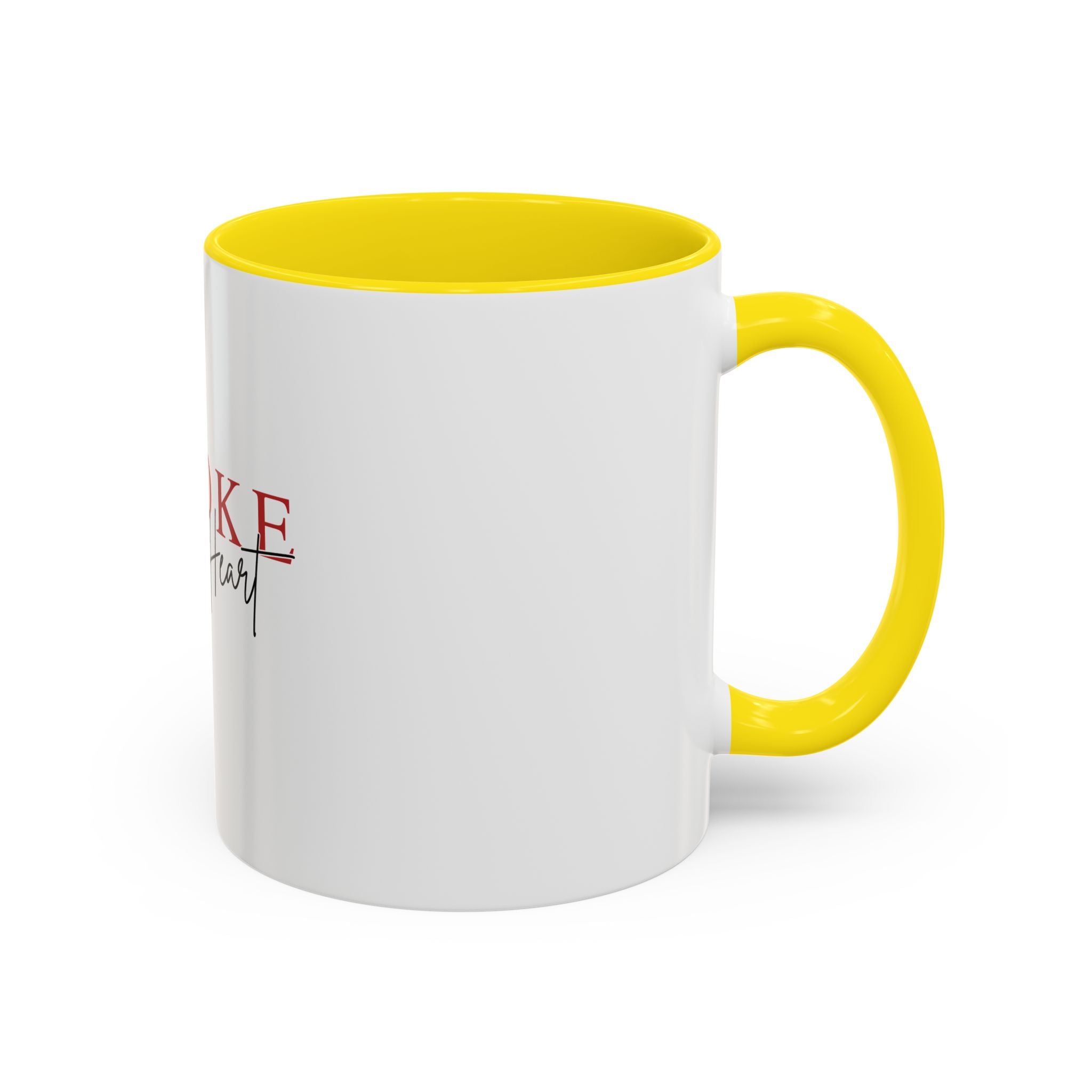 Stroke of My Heart Coffee Mug – Accent Black Rim & Handle (11/15oz)