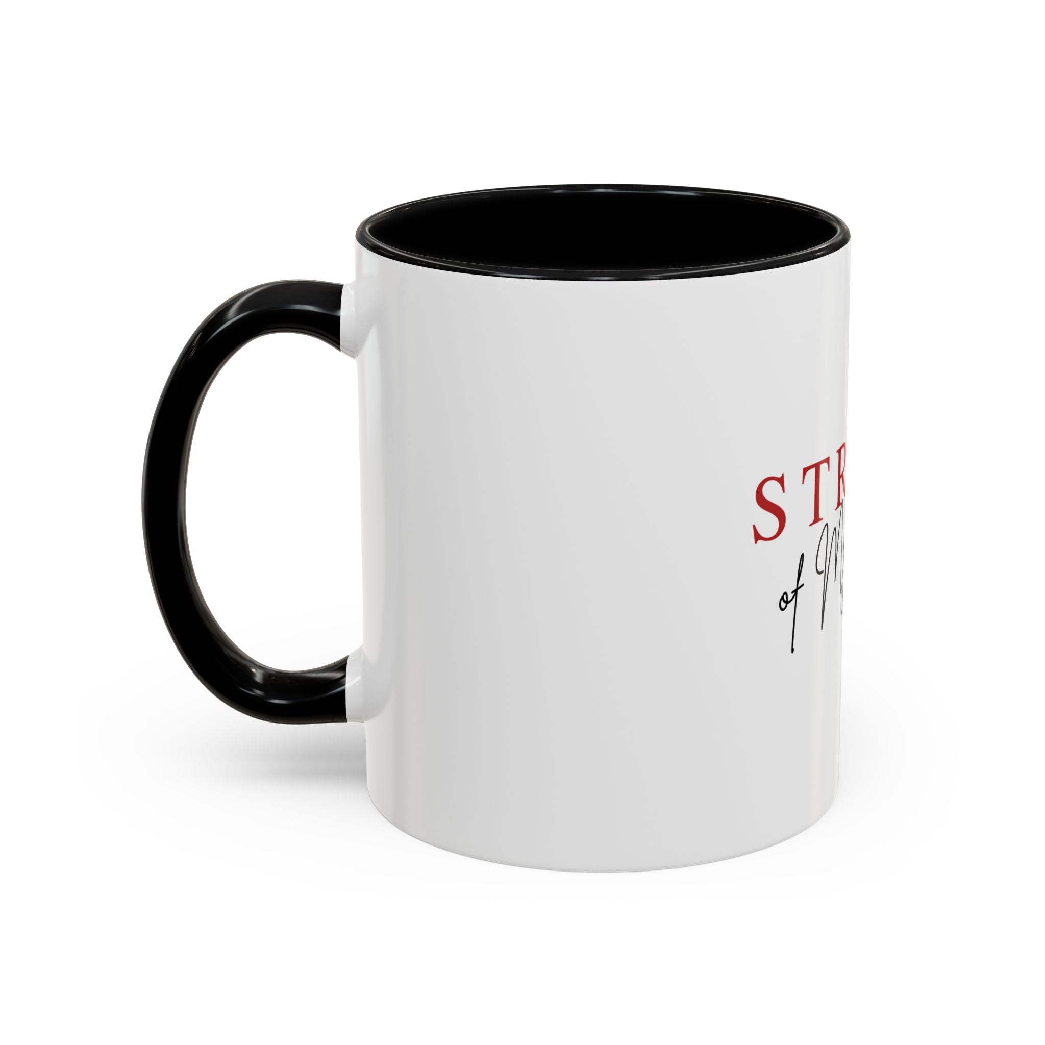 Stroke of My Heart Coffee Mug – Accent Black Rim & Handle (11/15oz)