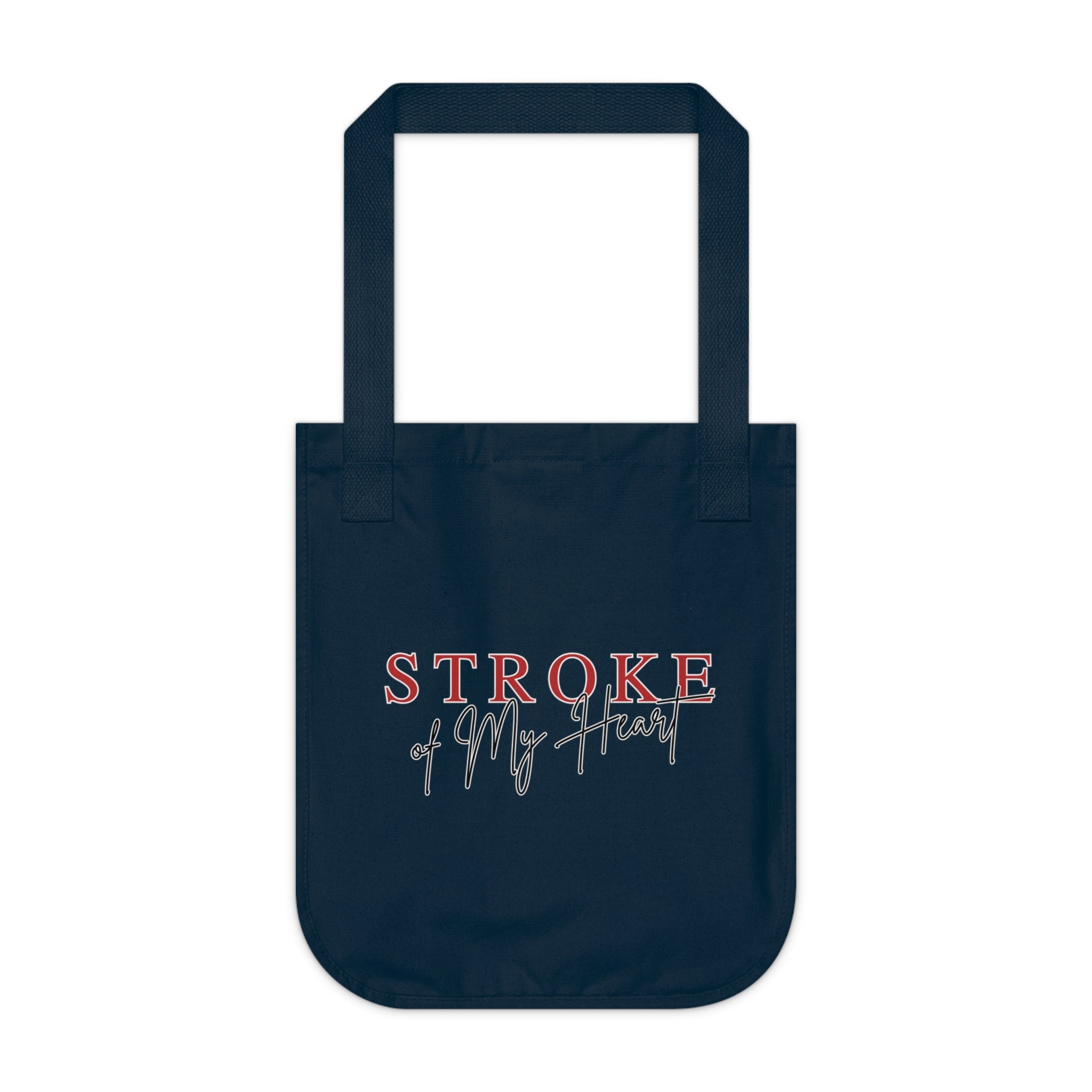 Tote Bag — Heart Sistas / Stroke of My Heart Organic Canvas Tote (Heart Guardian Design)