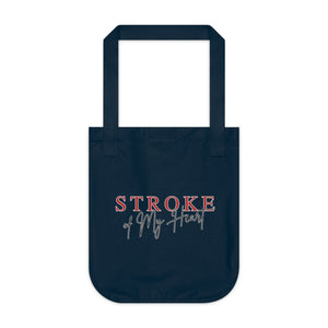 Tote Bag — Heart Sistas / Stroke of My Heart Organic Canvas Tote (Heart Guardian Design)