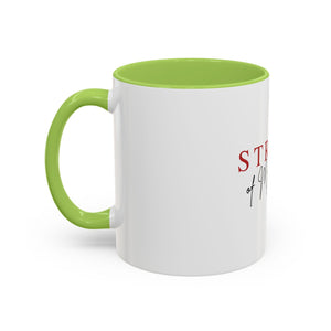Stroke of My Heart Coffee Mug – Accent Black Rim & Handle (11/15oz)