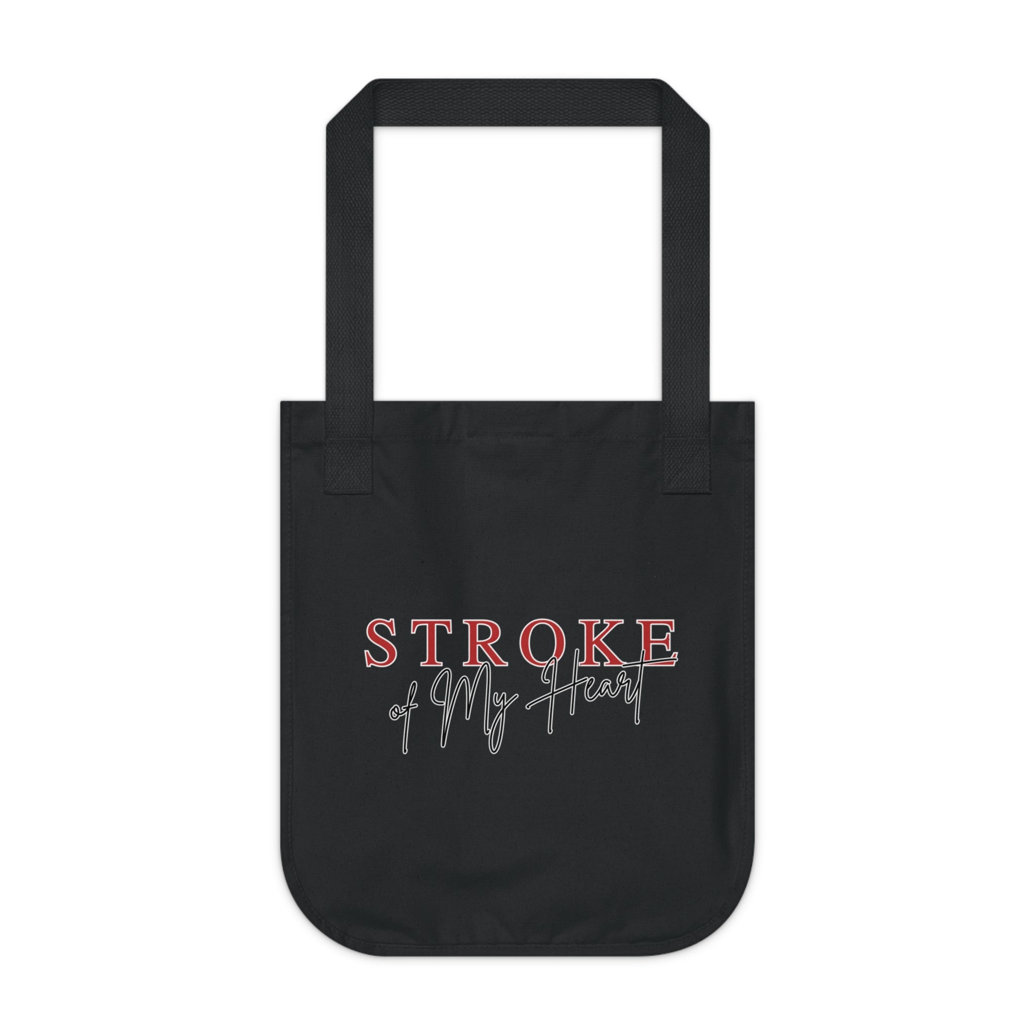 Tote Bag — Heart Sistas / Stroke of My Heart Organic Canvas Tote (Heart Guardian Design)