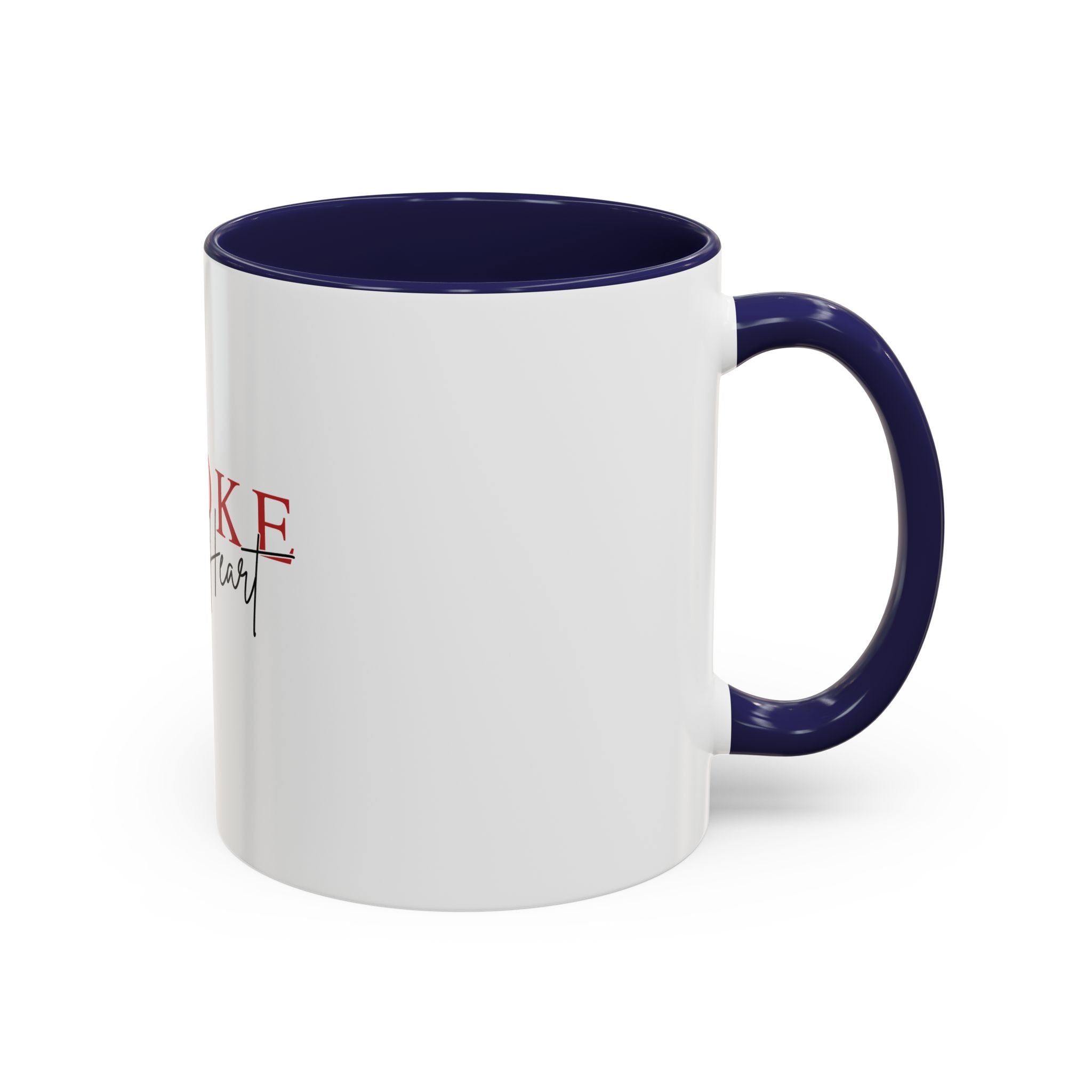 Stroke of My Heart Coffee Mug – Accent Black Rim & Handle (11/15oz)