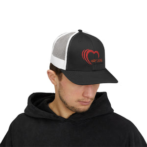 Embroidered Heart Trucker Cap - Love & Family Snapback