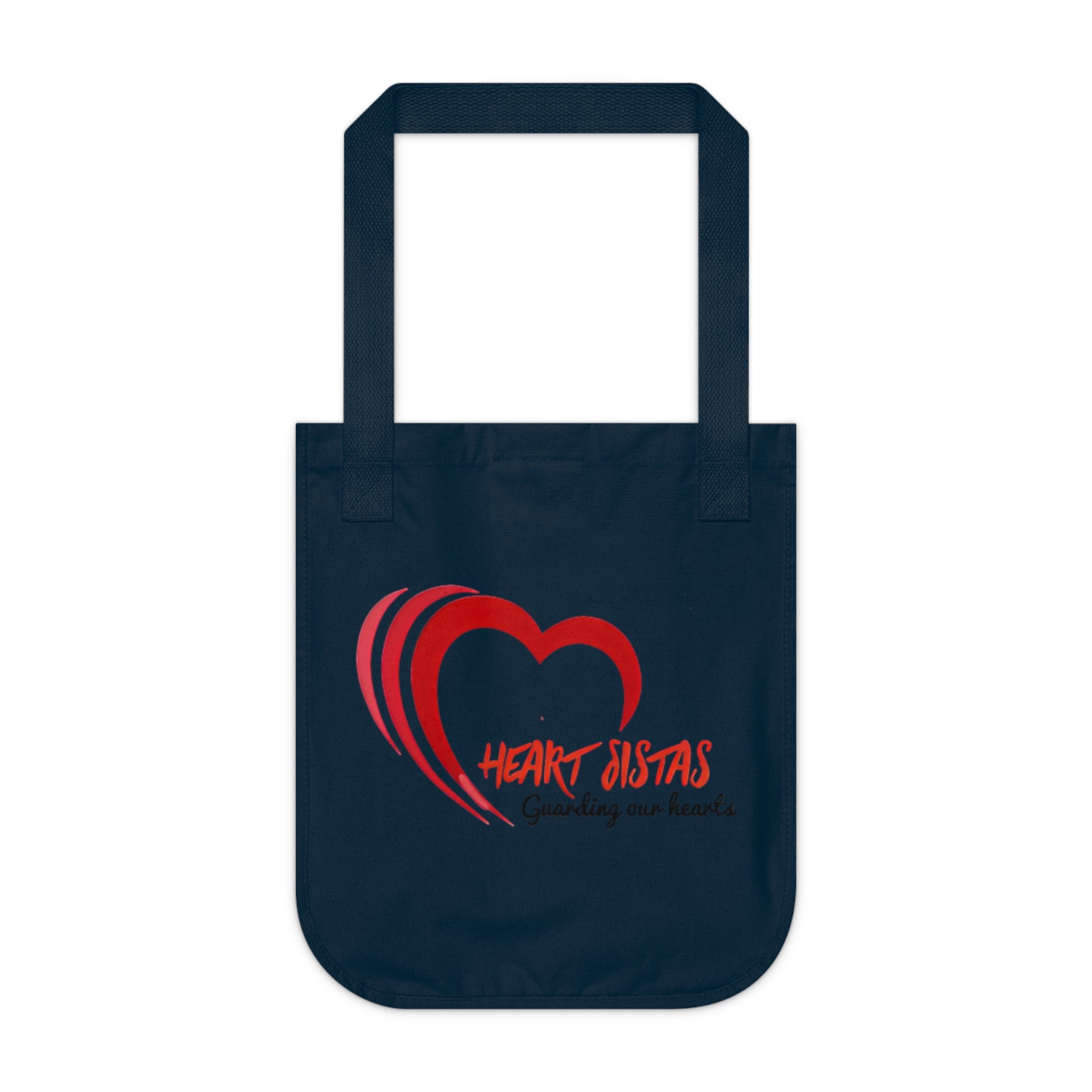 Tote Bag — Heart Sistas / Stroke of My Heart Organic Canvas Tote (Heart Guardian Design)