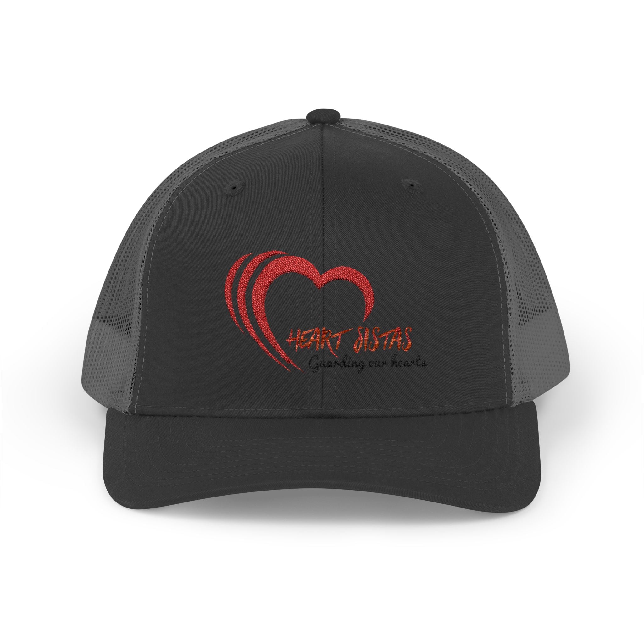 Embroidered Heart Trucker Cap - Love & Family Snapback