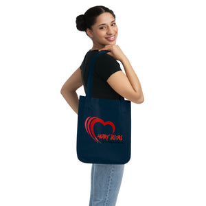 Tote Bag — Heart Sistas / Stroke of My Heart Organic Canvas Tote (Heart Guardian Design)