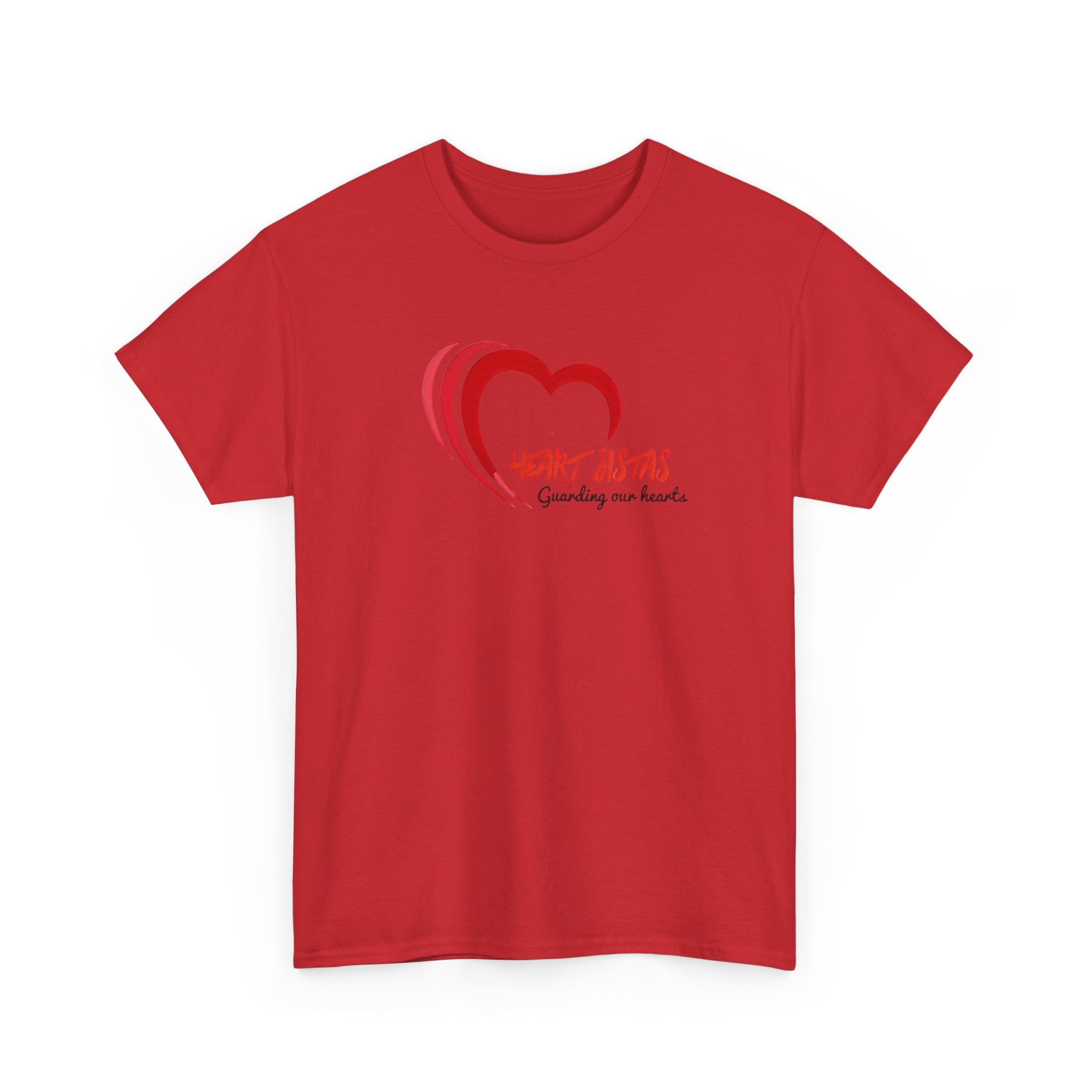 Heart Artist T-Shirt – 'Guarding Our Hearts' Red Heart Design